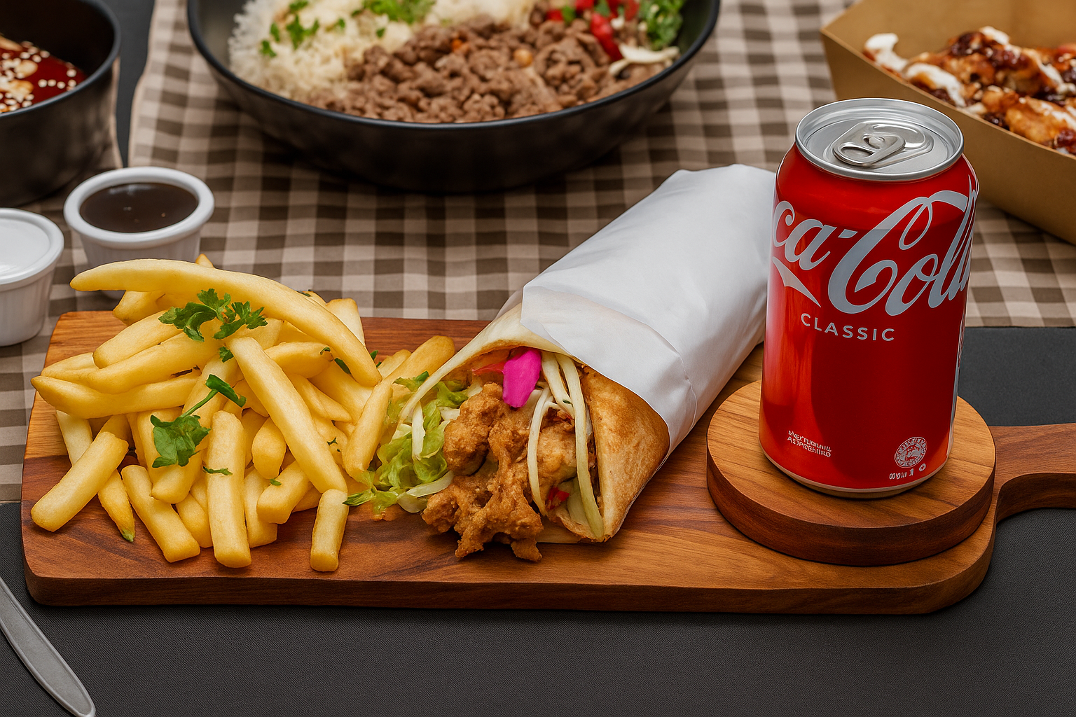 A1 Special Kebab Wrap Combo Meal