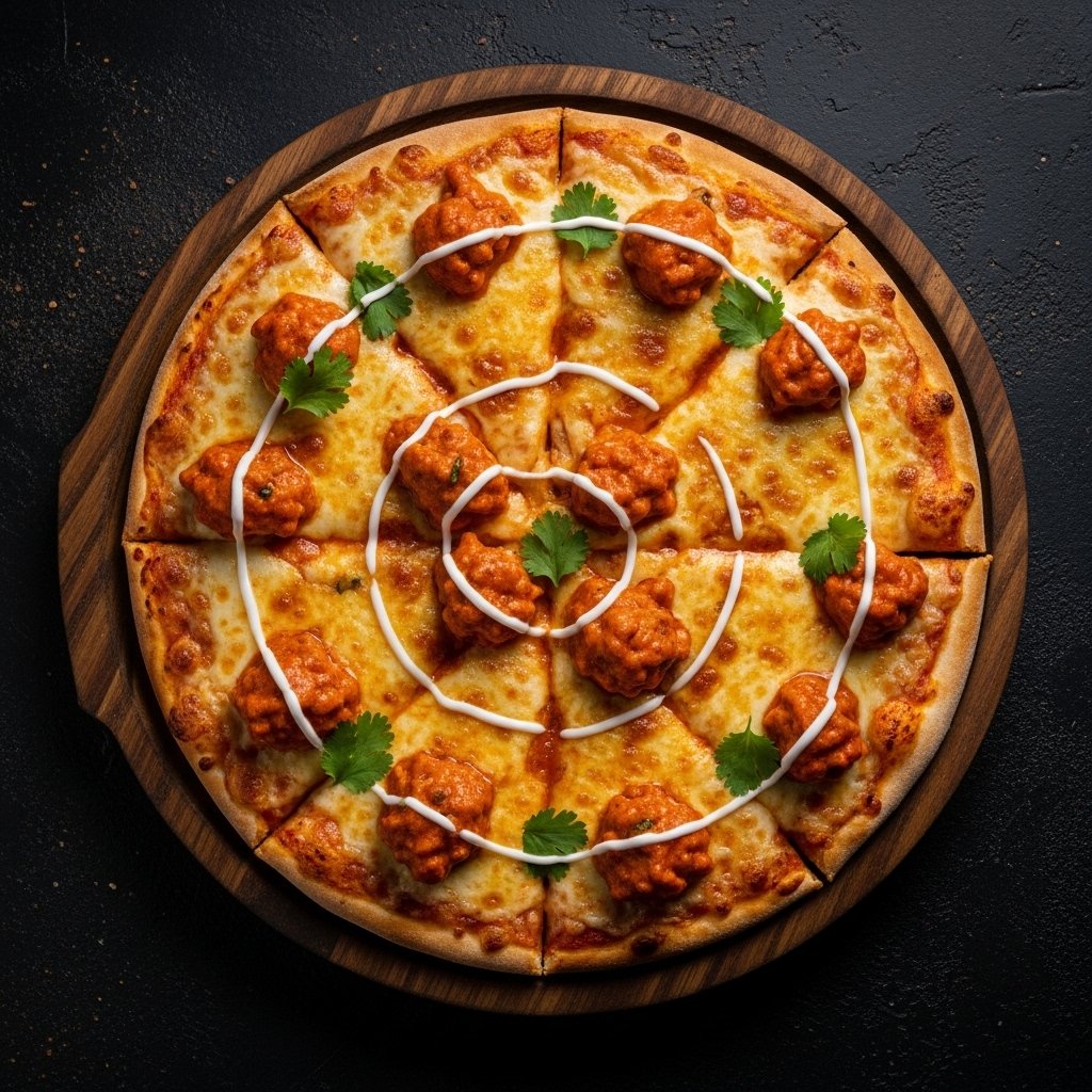 Butter Chicken Pizza